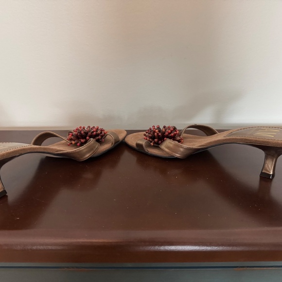 A/M Ladies beaded toe slides size 9 - Picture 3 of 5